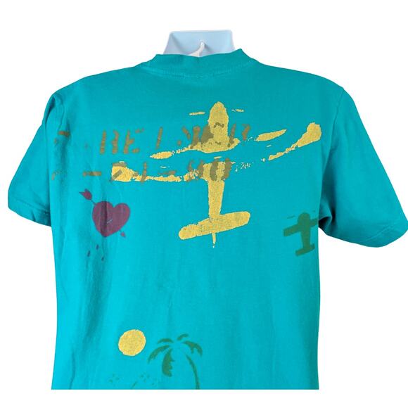 VTG Bensimon Naval Air Base Graphic Tee Large Planes Retro Military Streetwear - Picture 4 of 11